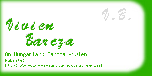 vivien barcza business card